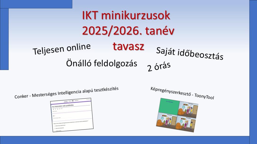 IKT kurzus 2026 tavasz
